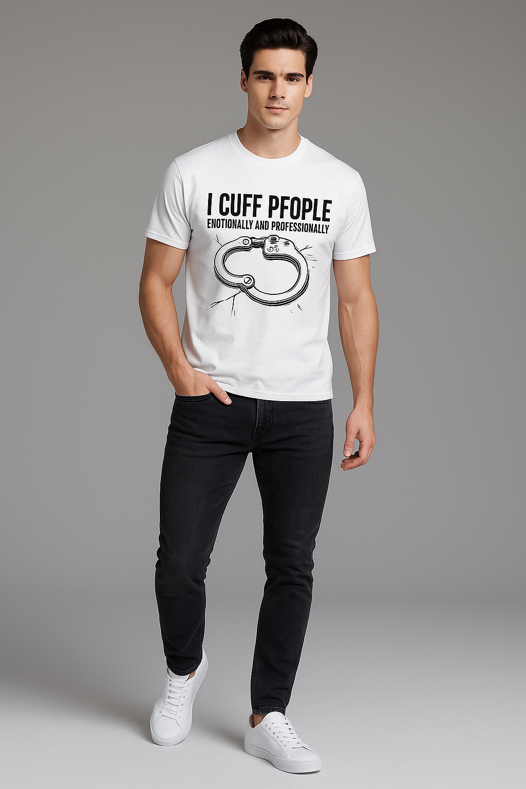 I Cuff People Emotionally and Professionally - Police T-shirt, Mocktops t-shirt