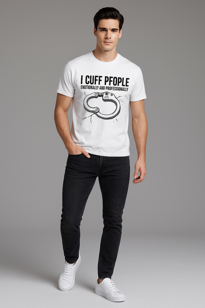 I Cuff People Emotionally and Professionally - Police T-shirt, Mocktops t-shirt