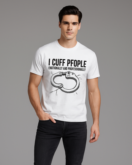 I Cuff People Emotionally and Professionally - Police T-shirt, Mocktops t-shirt