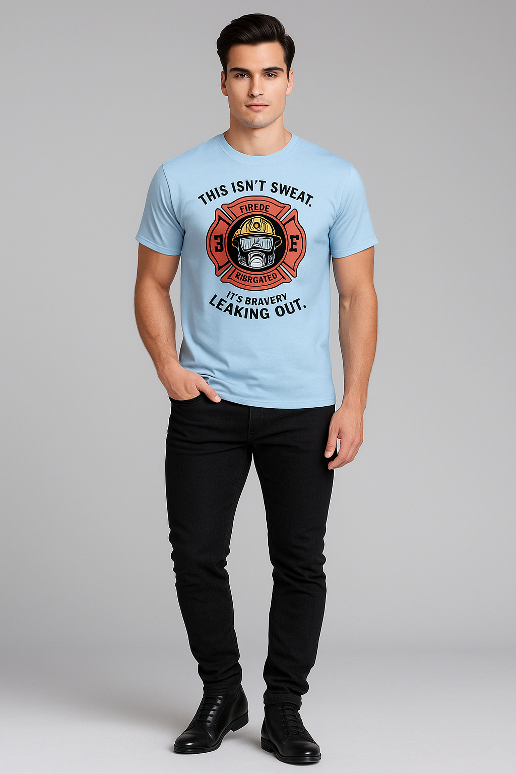 This Isn't Sweat. It's Bravery Leaking Out - Firefighter T-shirt, Mocktops t-shirt
