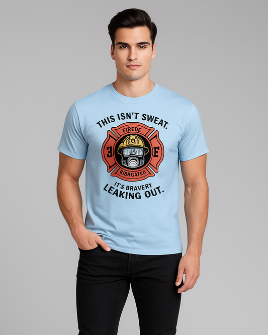 This Isn't Sweat. It's Bravery Leaking Out - Firefighter T-shirt, Mocktops t-shirt