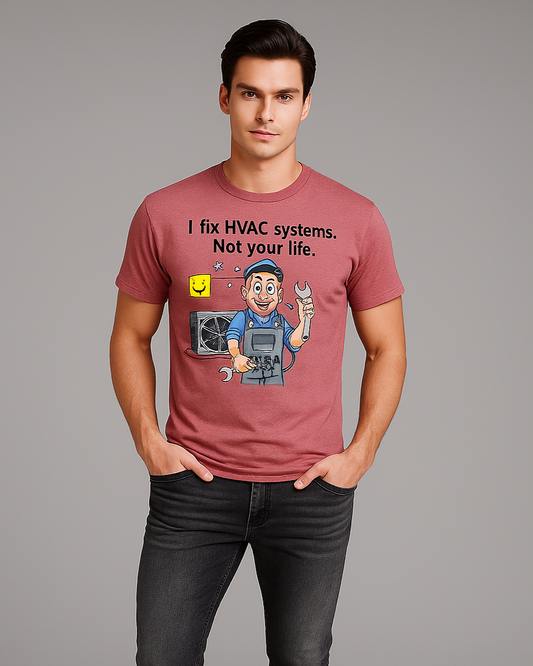 I Fix HVAC Systems. Not Your Life - HVAC T-shirt, Mocktops t-shirt