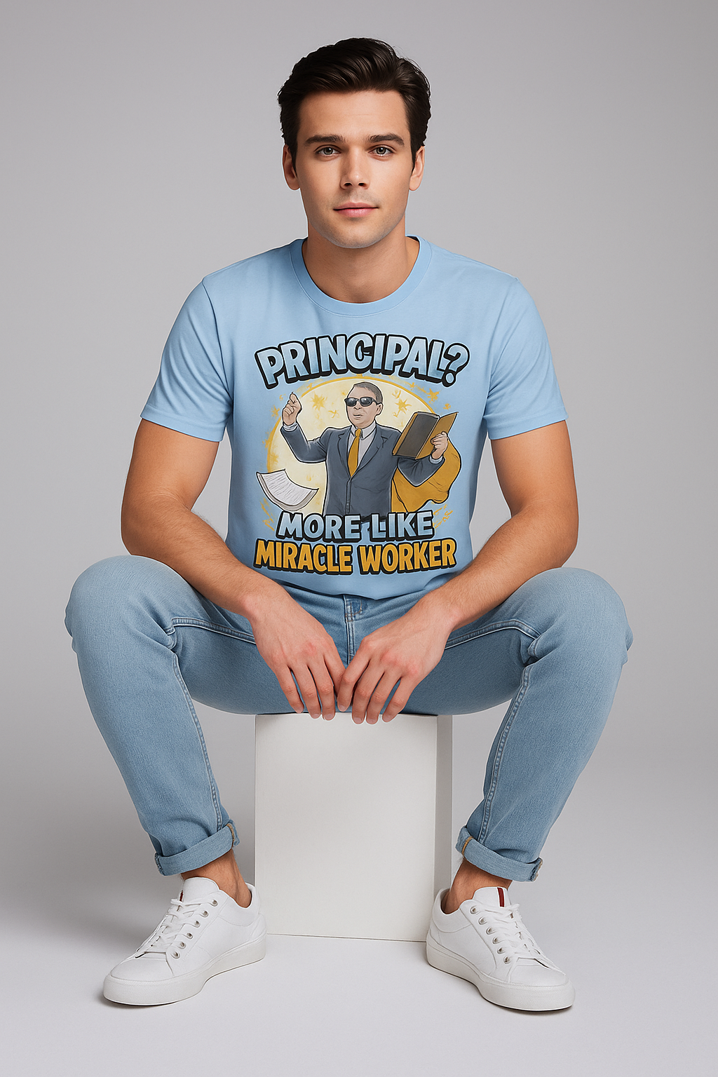 Principal? More Like Miracle Worker Tshirt, Principal T-shirt, Mocktops t-shirt