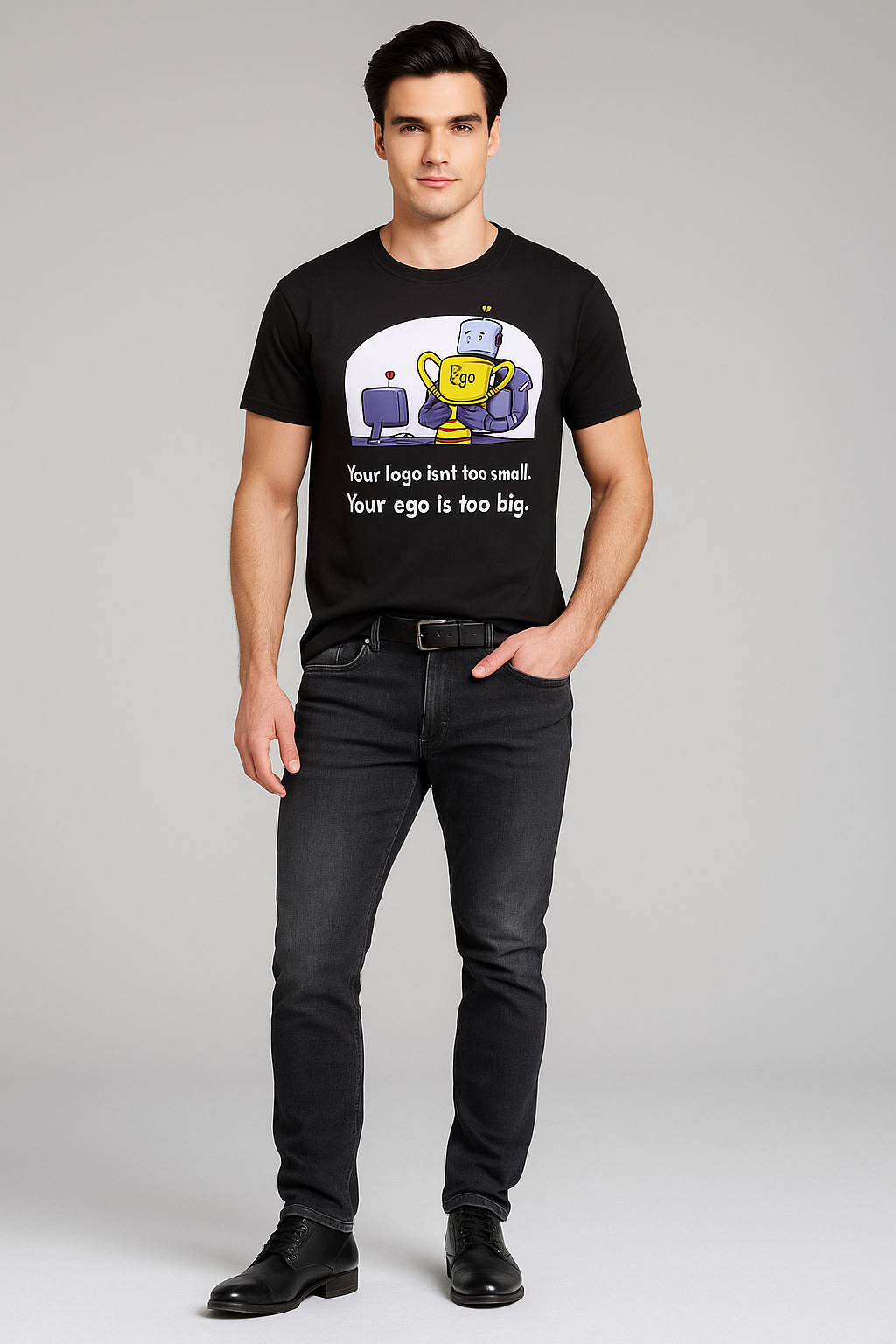 Your Logo Isn't Too Small. Your Ego Is Too Big - Programmer/IT T-shirt, Mocktops t-shirt