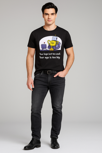 Your Logo Isn't Too Small. Your Ego Is Too Big - Programmer/IT T-shirt, Mocktops t-shirt