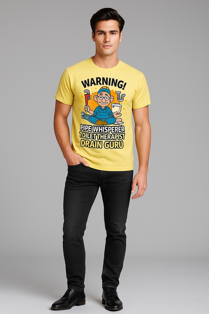 Pipe Whisperer Toilet Therapist Drain Guru - Plumber T-shirt, Mocktops t-shirt