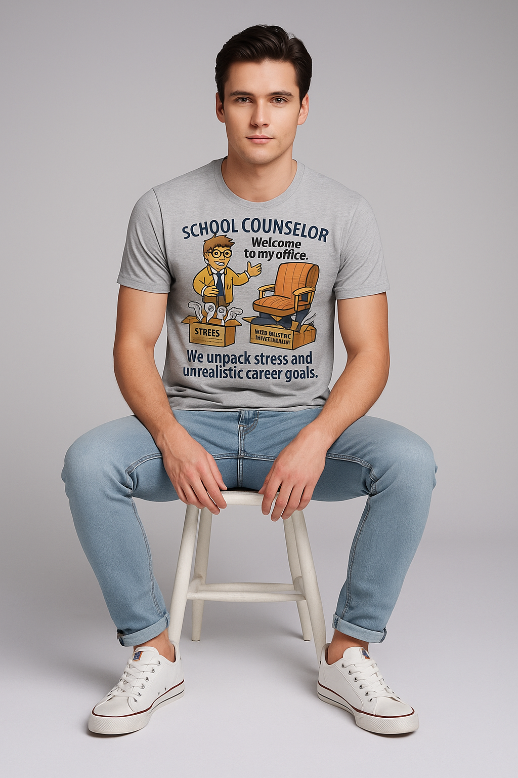 School Counselor, Welcome to my office. We unpack stress and unrealistic career goals Tshirt, Counselor T-shirt, Mocktops t-shirt