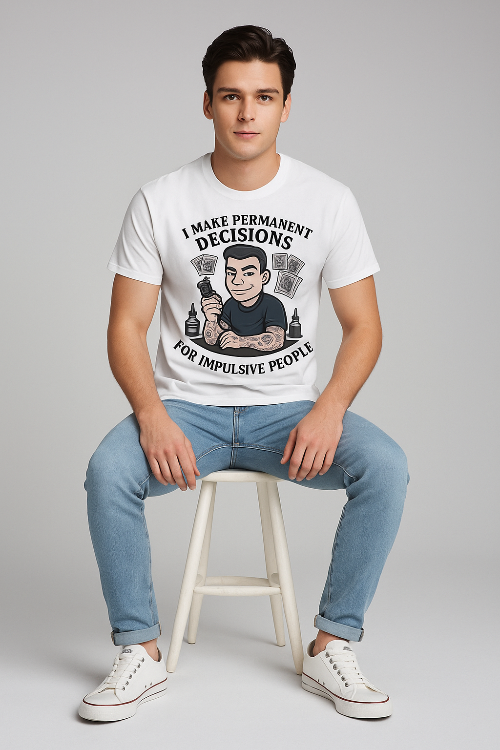 I Make Permanent Decisions For Impulsive People Tshirt, Tattoo Artist T-shirt, Mocktops t-shirt