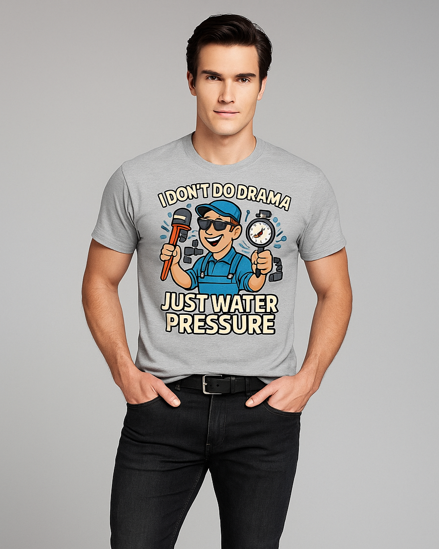 I Don't Do Drama, Just Water Pressure - Plumber T-shirt, Mocktops t-shirt