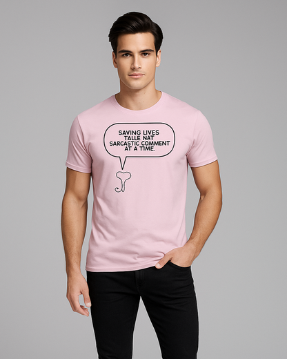 Saving Lives Daily, One Sarcastic Comment at a Time - Doctor T-shirt, Mocktops t-shirt