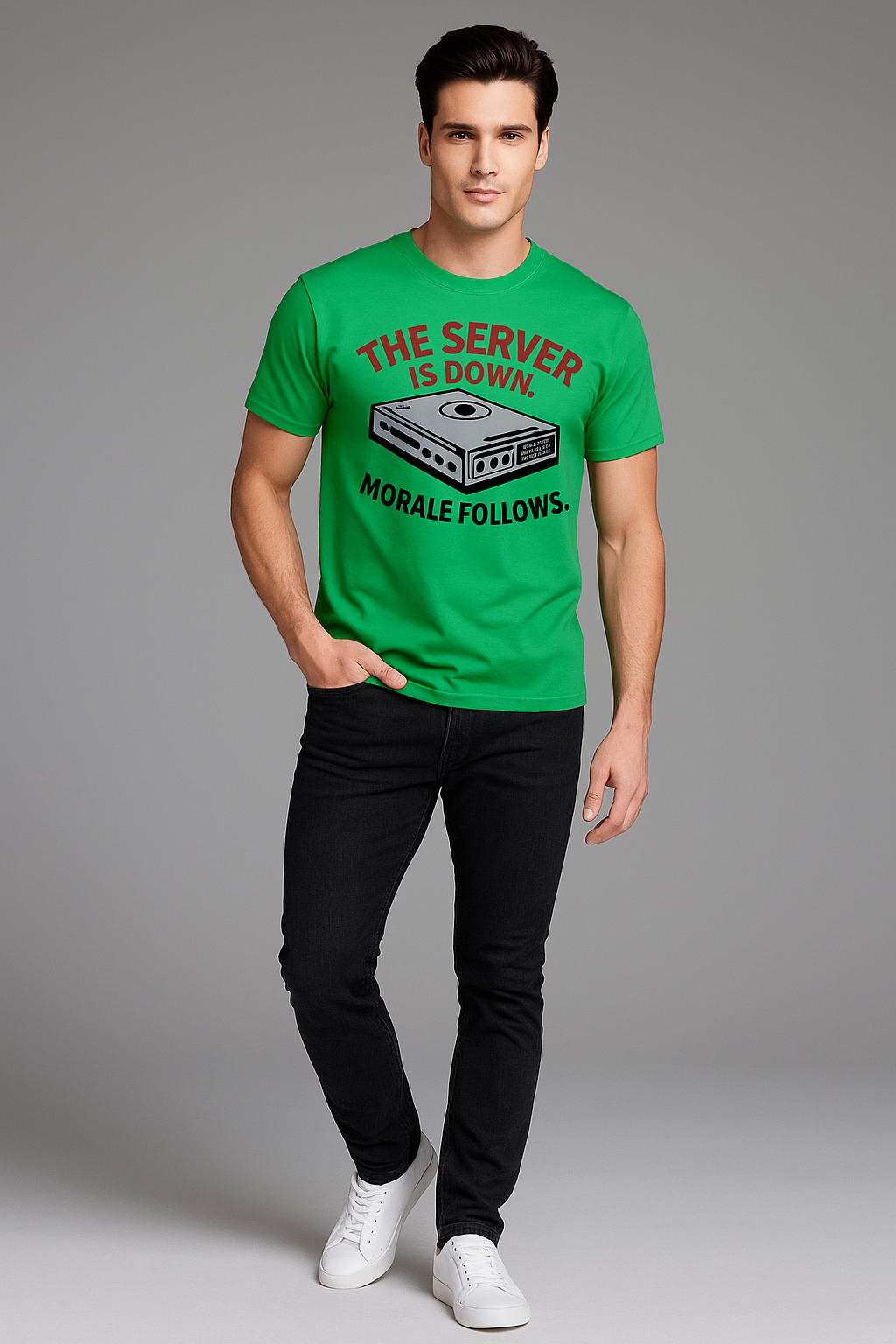The Server is Down. Morale Follows - Programmer/IT T-shirt, Mocktops t-shirt