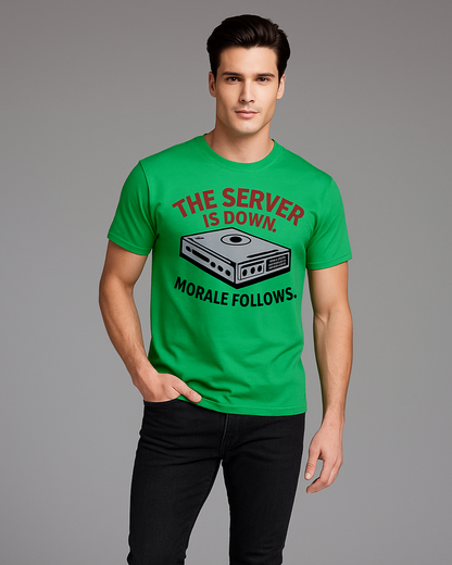 The Server is Down. Morale Follows - Programmer/IT T-shirt, Mocktops t-shirt