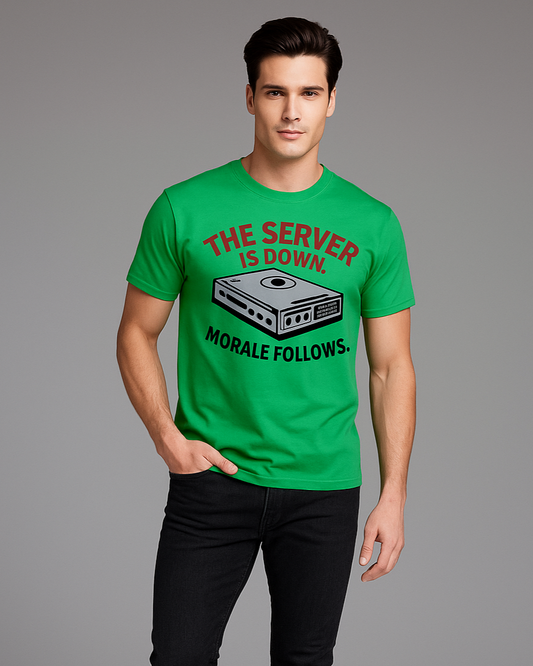 The Server is Down. Morale Follows - Programmer/IT T-shirt, Mocktops t-shirt
