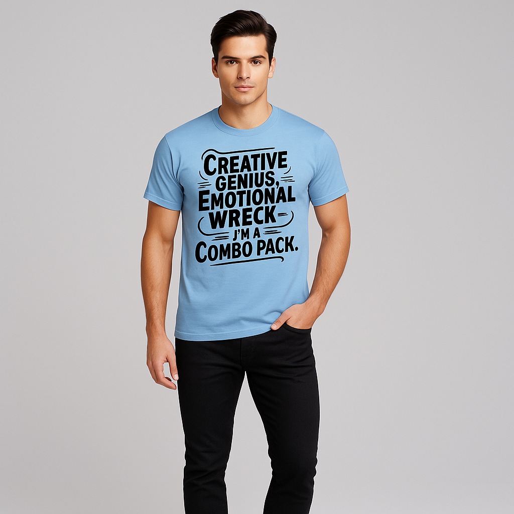 Creative Genius, Emotional Wreck T-shirt, Funny T-shirt, Mocktops T-shirt