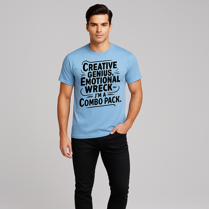 Creative Genius, Emotional Wreck T-shirt, Funny T-shirt, Mocktops T-shirt