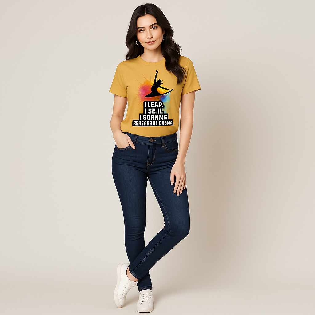 I Leap. I Spin. I Survive Rehearsal Drama. T-shirt, Funny Dancer T-shirt, Mocktops T-shirt