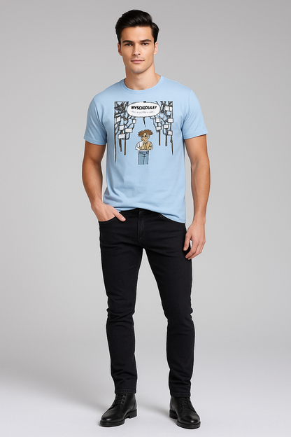 My Schedule? Built by Chaos and Zip Codes - Mail Carrier T-shirt, Mocktops t-shirt