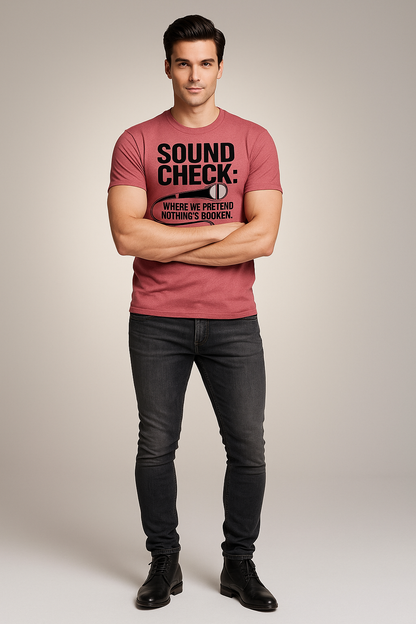Sound Check, Where We Pretend Nothing's Broken Tshirt, Singer T-shirt, Mocktops t-shirt