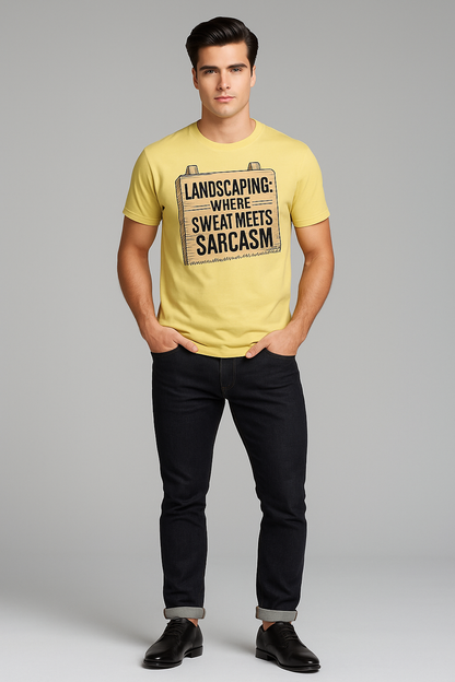 Landscaping: Where Sweat Meets Sarcasm - Landscaper T-shirt, Mocktops t-shirt