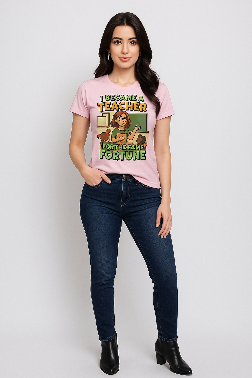 I Became A Teacher For The Fame and Fortune Tshirt, Teacher T-shirt, Mocktops t-shirt