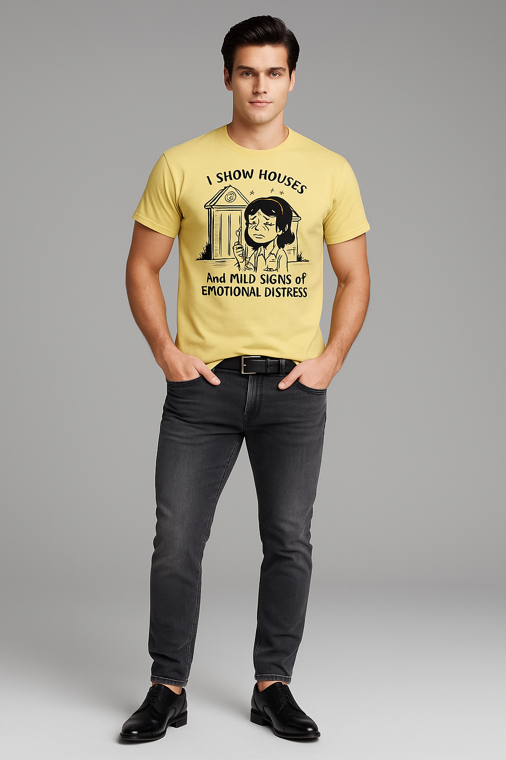 I Show Houses and Mild Signs of Emotional Distress - Real Estate Agent T-shirt, Mocktops t-shirt