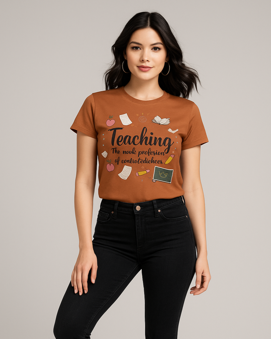 Teaching The Noble Profession of Controlled Chaos Tshirt, Teacher T-shirt, Mocktops t-shirt