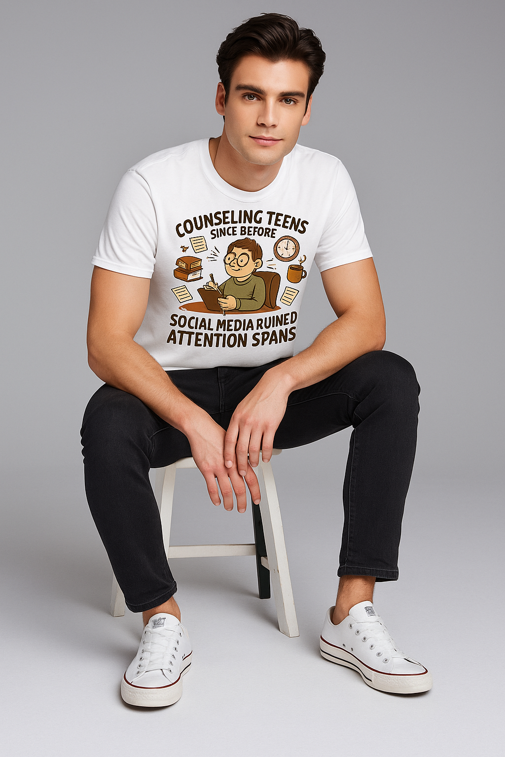 Counseling Teens Since Before Social Media Ruined Attention Spans Tshirt, Counselor T-shirt, Mocktops t-shirt