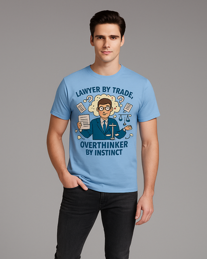 Lawyer by Trade, Overthinker by Instinct - Lawyer T-shirt, Mocktops t-shirt