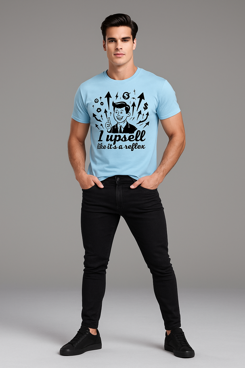 I Upsell Like It's a Reflex - Sales/Marketing T-shirt, Mocktops t-shirt