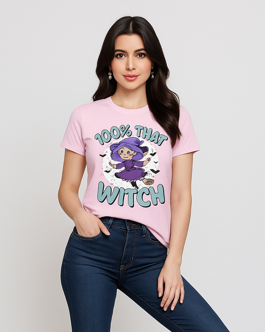 100% That Witch - Halloween T-shirt, Mocktops t-shirt