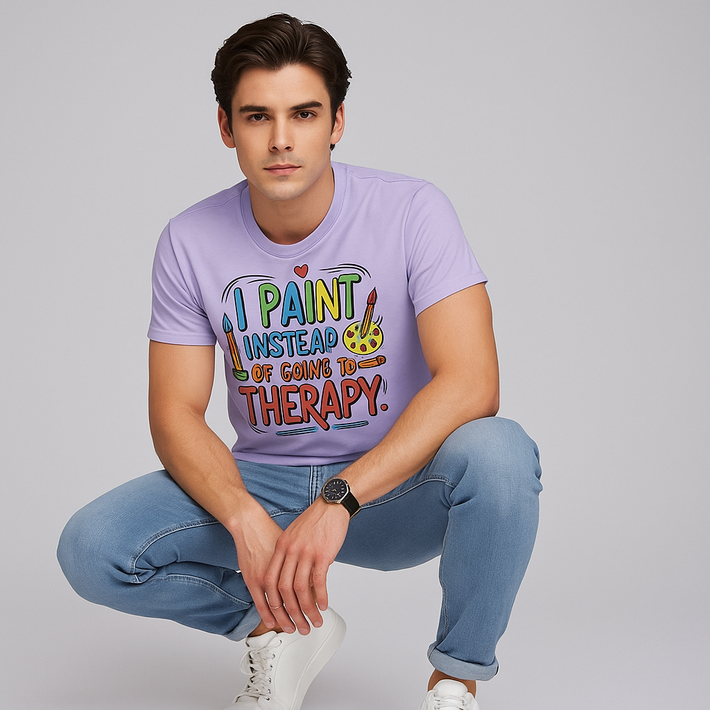 I Paint Instead Of Going To Therapy T-shirt, Art T-shirt, Mocktops T-shirt