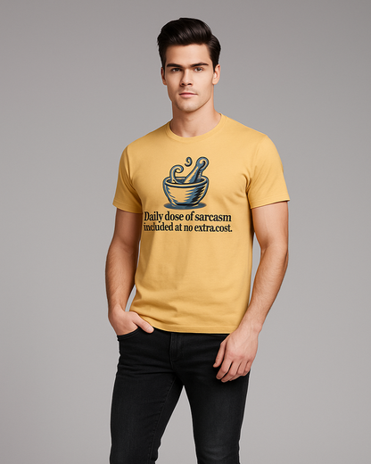 Daily dose of sarcasm included at no extra cost - Pharmacist T-shirt, Mocktops t-shirt
