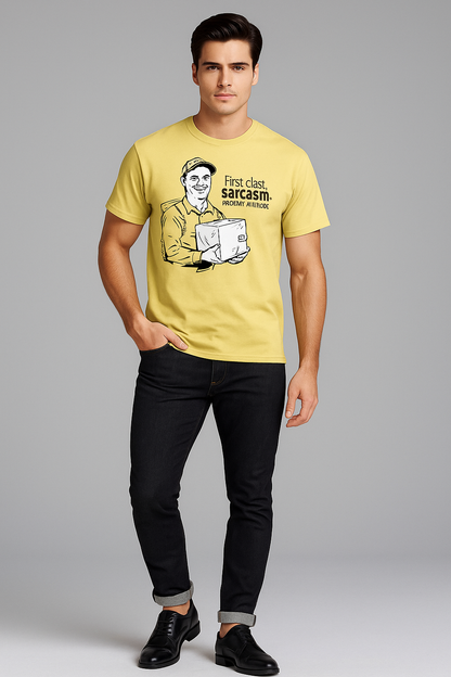 First Class Sarcasm. Priority Attitude - Mail Carrier T-shirt, Mocktops t-shirt