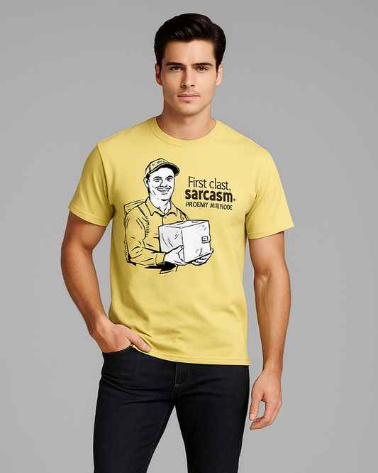 First Class Sarcasm. Priority Attitude - Mail Carrier T-shirt, Mocktops t-shirt