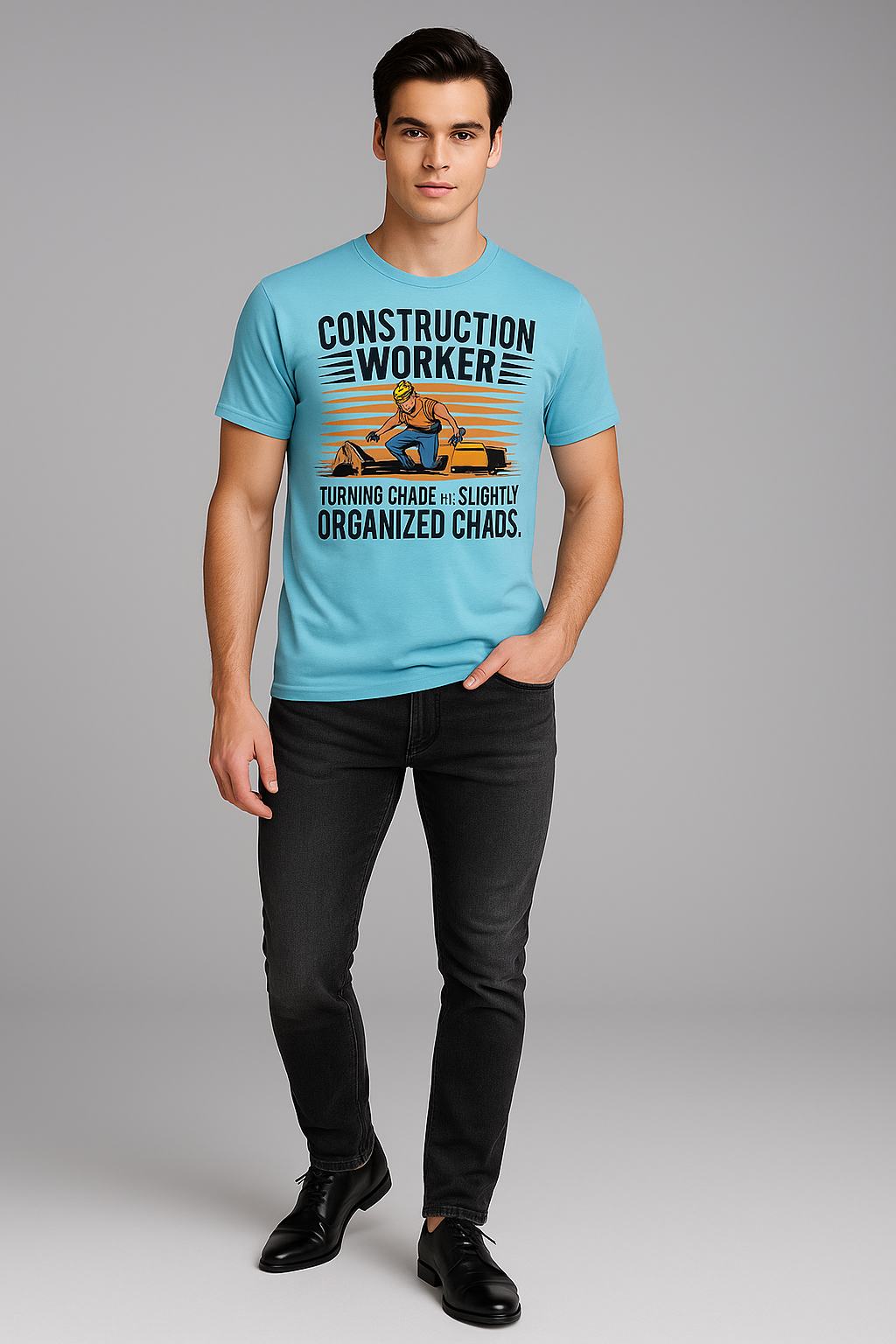 Construction Worker: Turning Chaos Into Slightly Organized Chaos - Construction T-shirt, Mocktops t-shirt