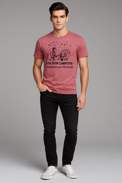 I Fix Your Computer And Question Your Life Choices - Programmer/IT T-shirt, Mocktops t-shirt