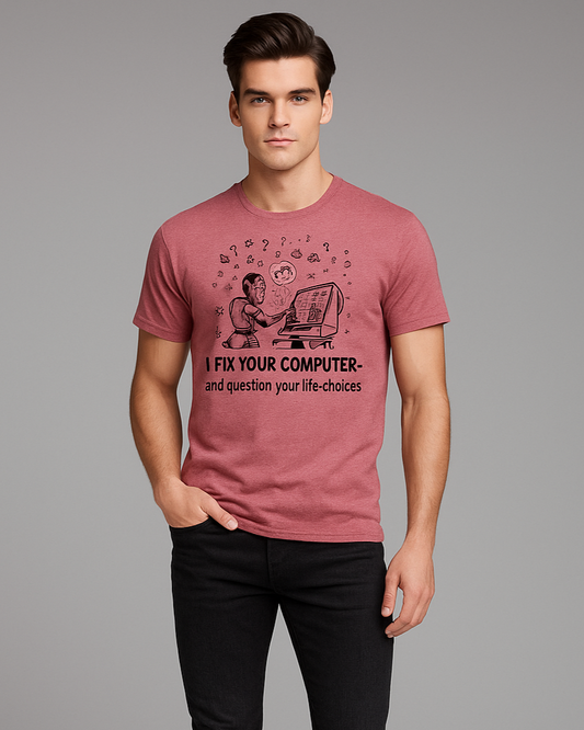 I Fix Your Computer And Question Your Life Choices - Programmer/IT T-shirt, Mocktops t-shirt