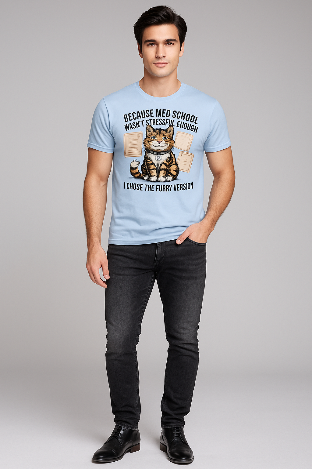 Because Med School Wasn't Stressful Enough, I Chose the Furry Version - Veterinarian T-shirt, Mocktops t-shirt
