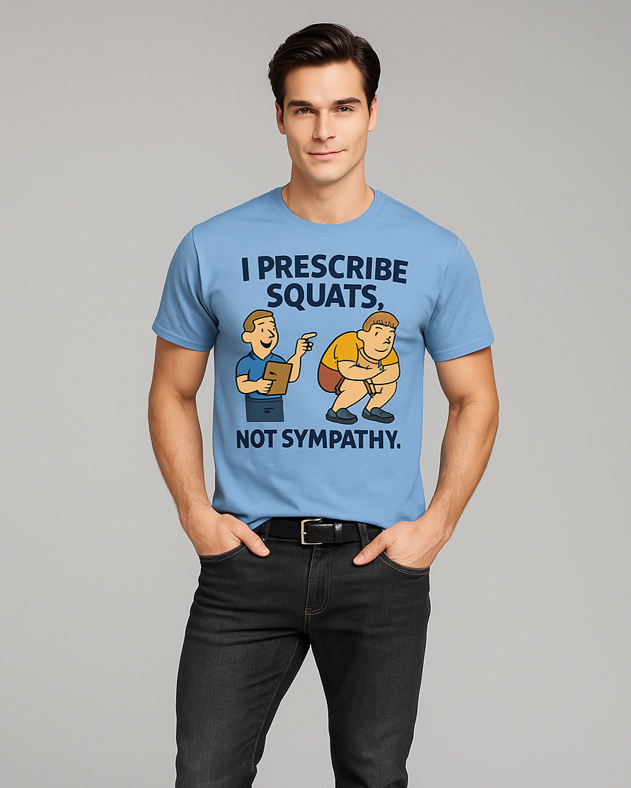 I Prescribe Squats. Not Sympathy - Physical Therapist T-shirt, Mocktops t-shirt