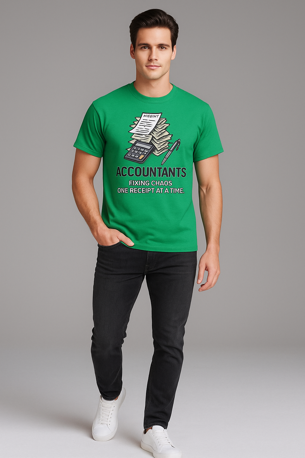 Accountants: Fixing Chaos One Receipt At A Time - Accountant T-shirt, Mocktops t-shirt