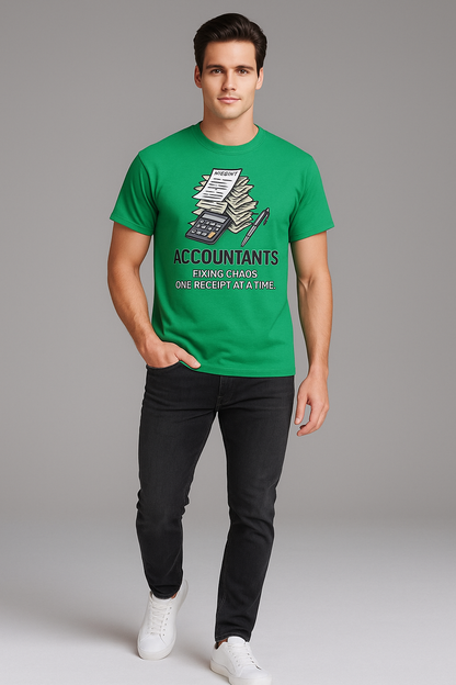 Accountants: Fixing Chaos One Receipt At A Time - Accountant T-shirt, Mocktops t-shirt